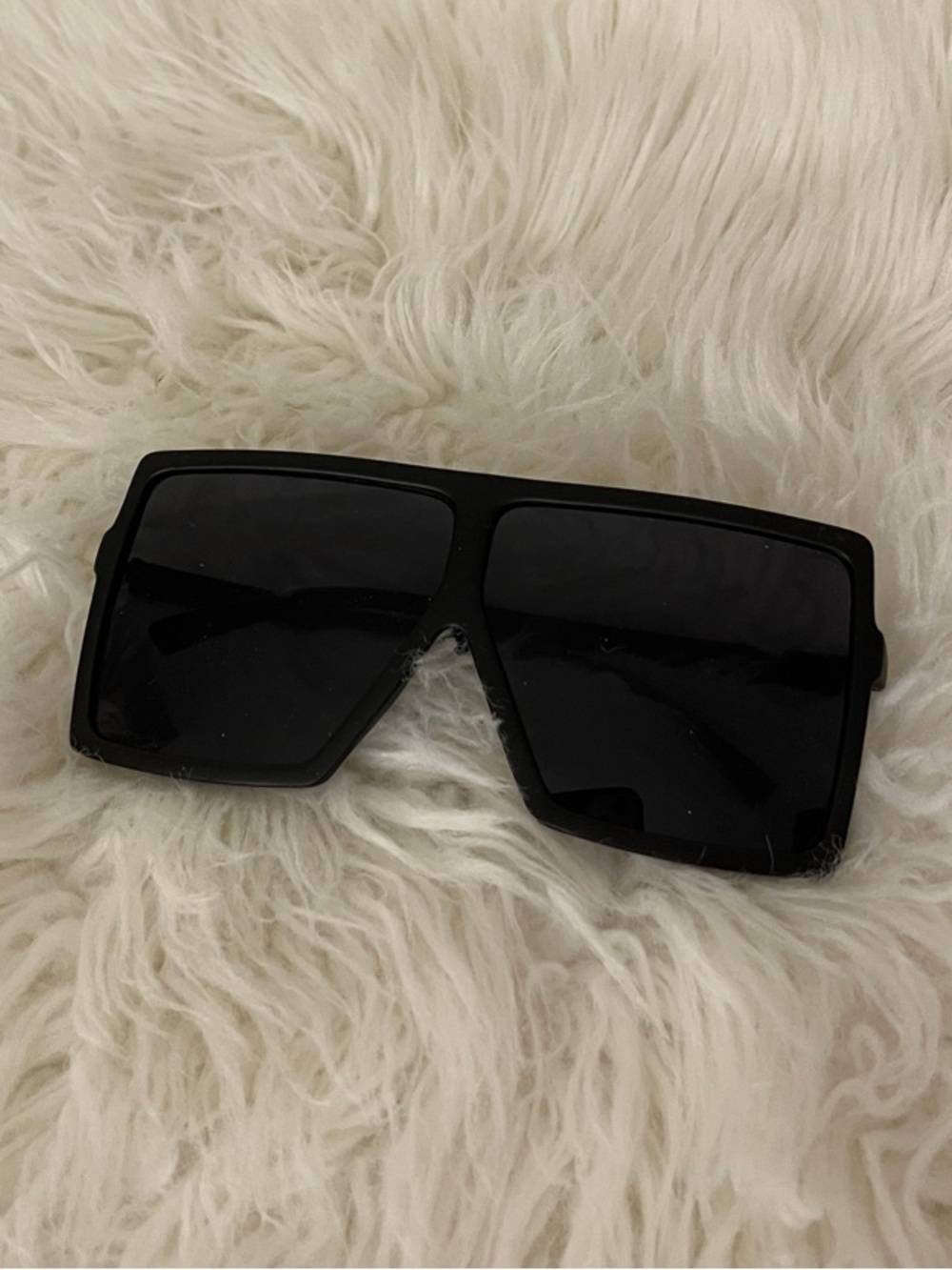 Oversized Square Black Sunglasses